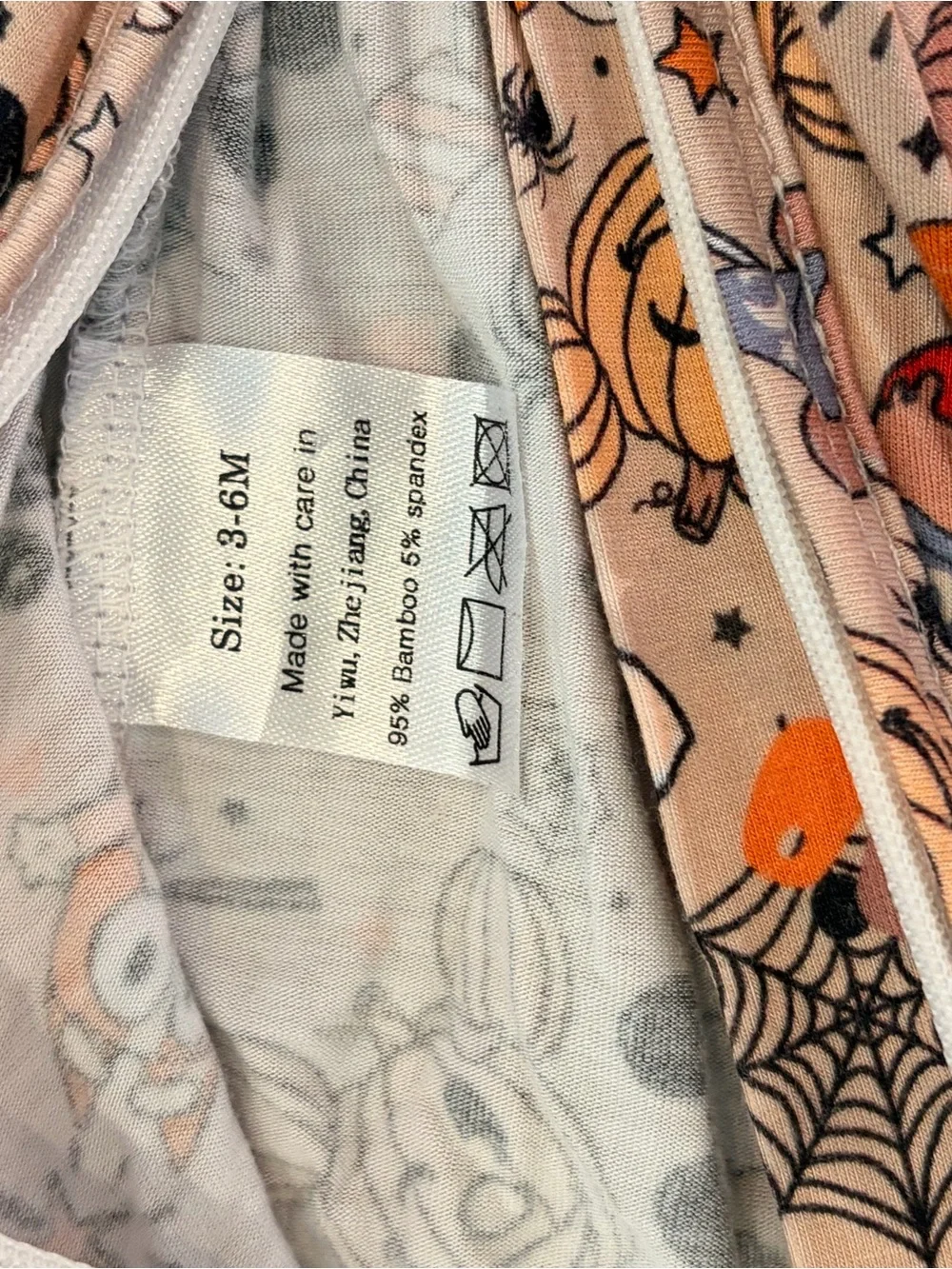 Two Bamboo Halloween Mickey Inspired Zippy Pajamas size 3-6 months Unisex